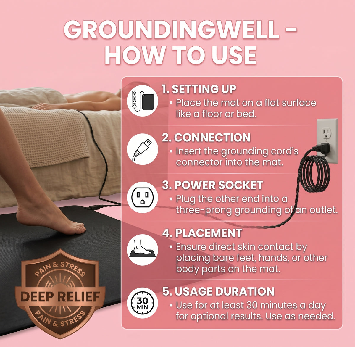 Grounding Mate | Stress & Pain Relieving Mate